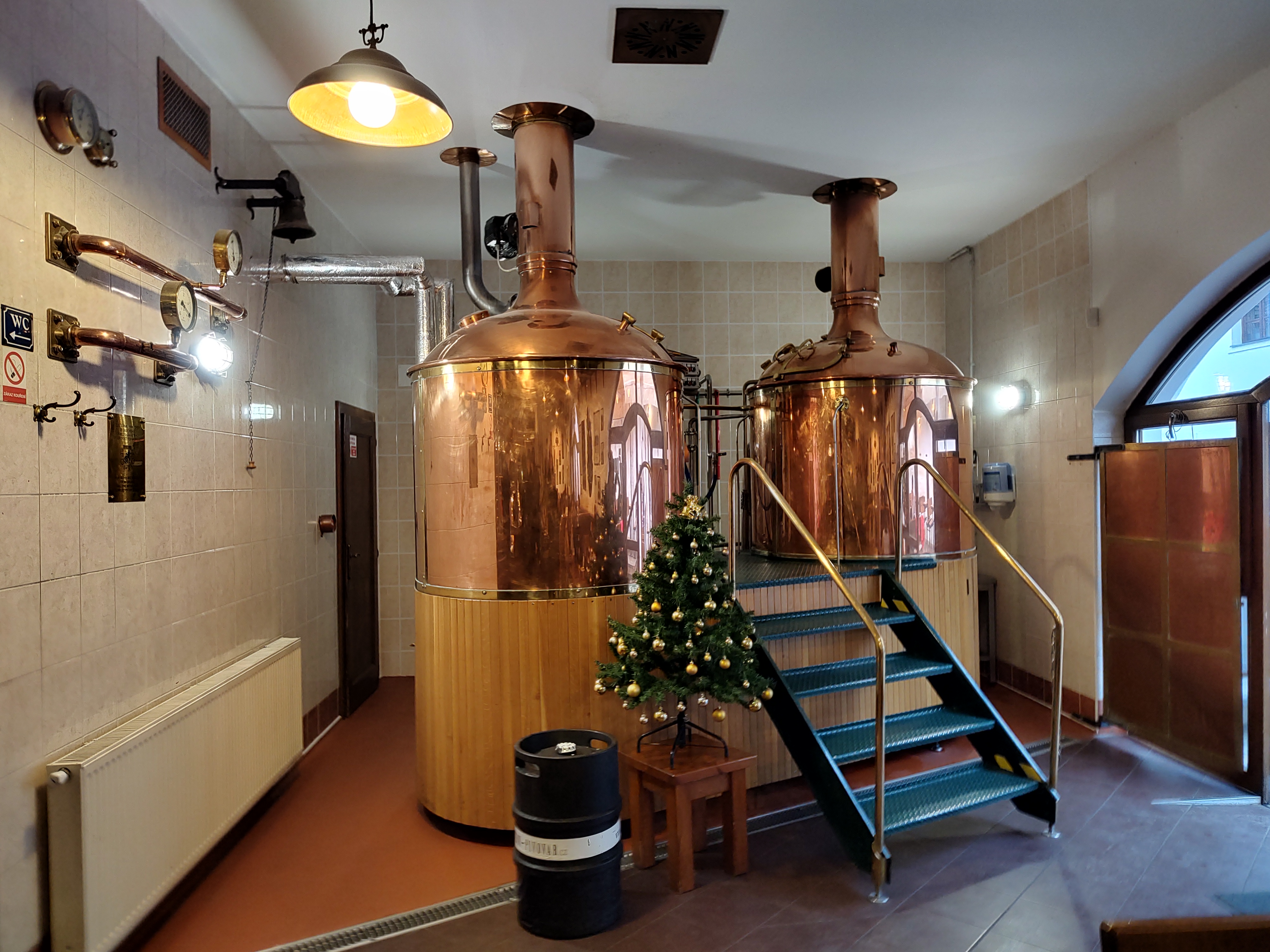 ollas de cocción del Pivovar Strahov en Praga