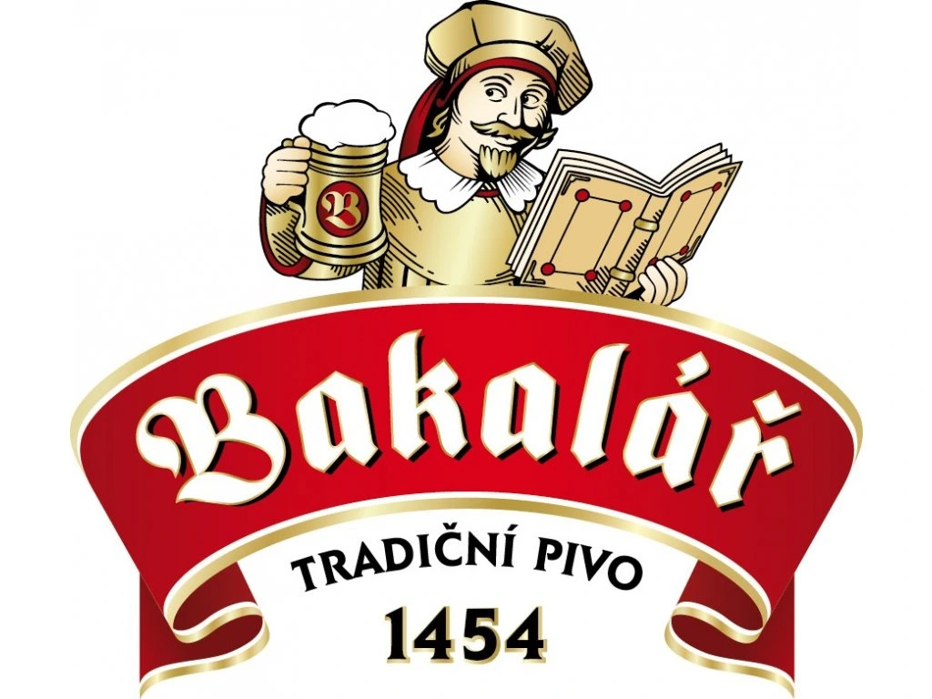 Logo histórico de la cerveza checa Bakalář (hasta 2018)