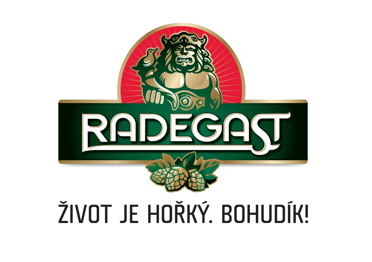 Dios eslavo en la etiqueta de la cerveza checa Radegast