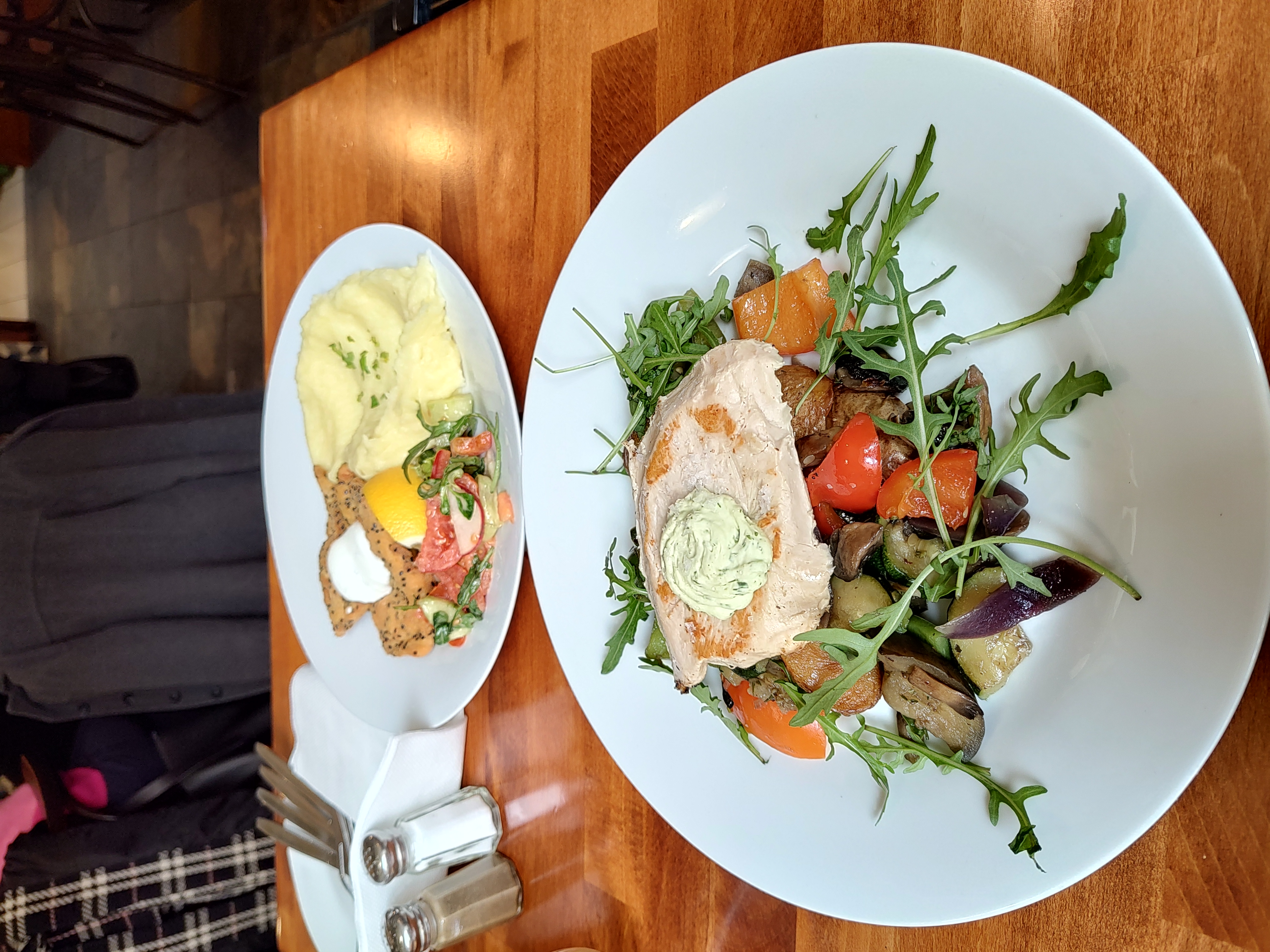 Platos del menú del día del restaurante U Bulínů en Praga