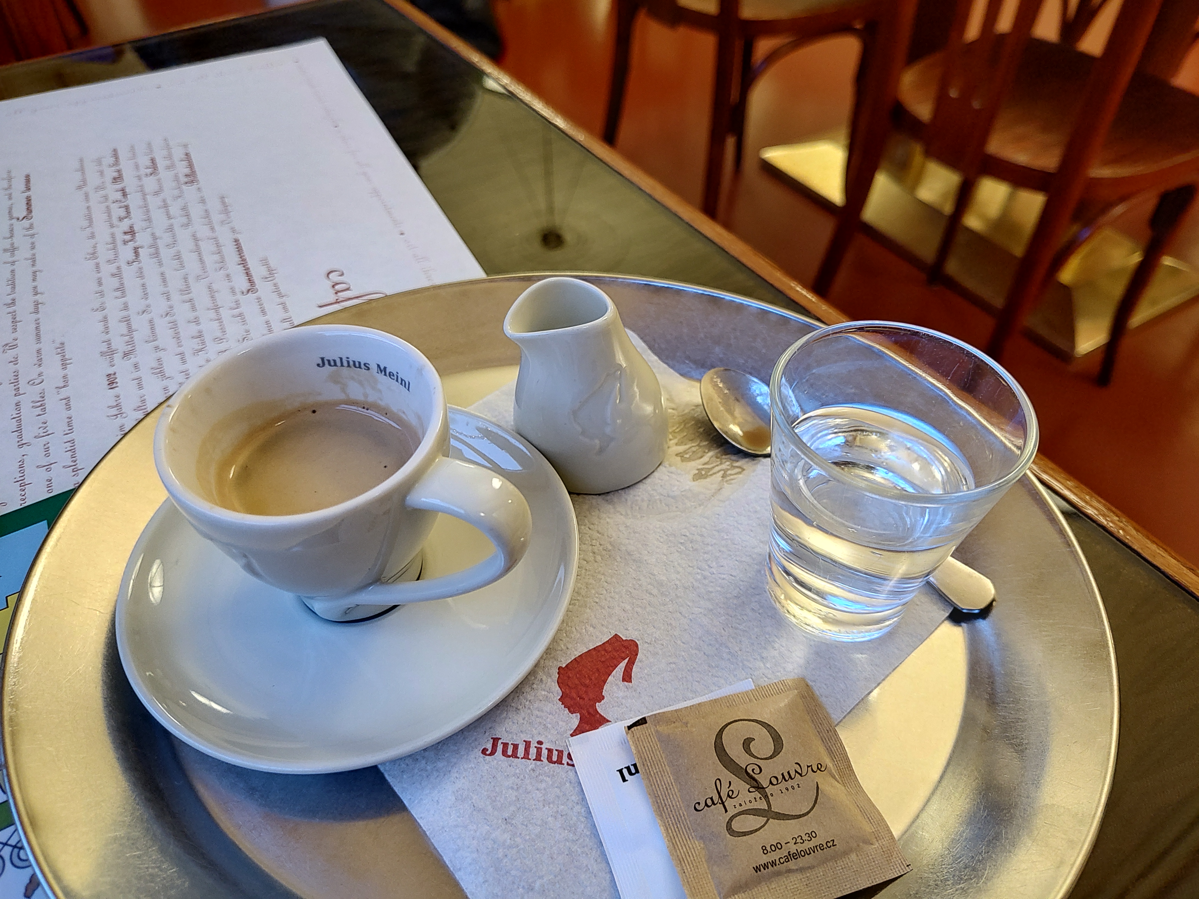 Café del Café Louvre en Praga